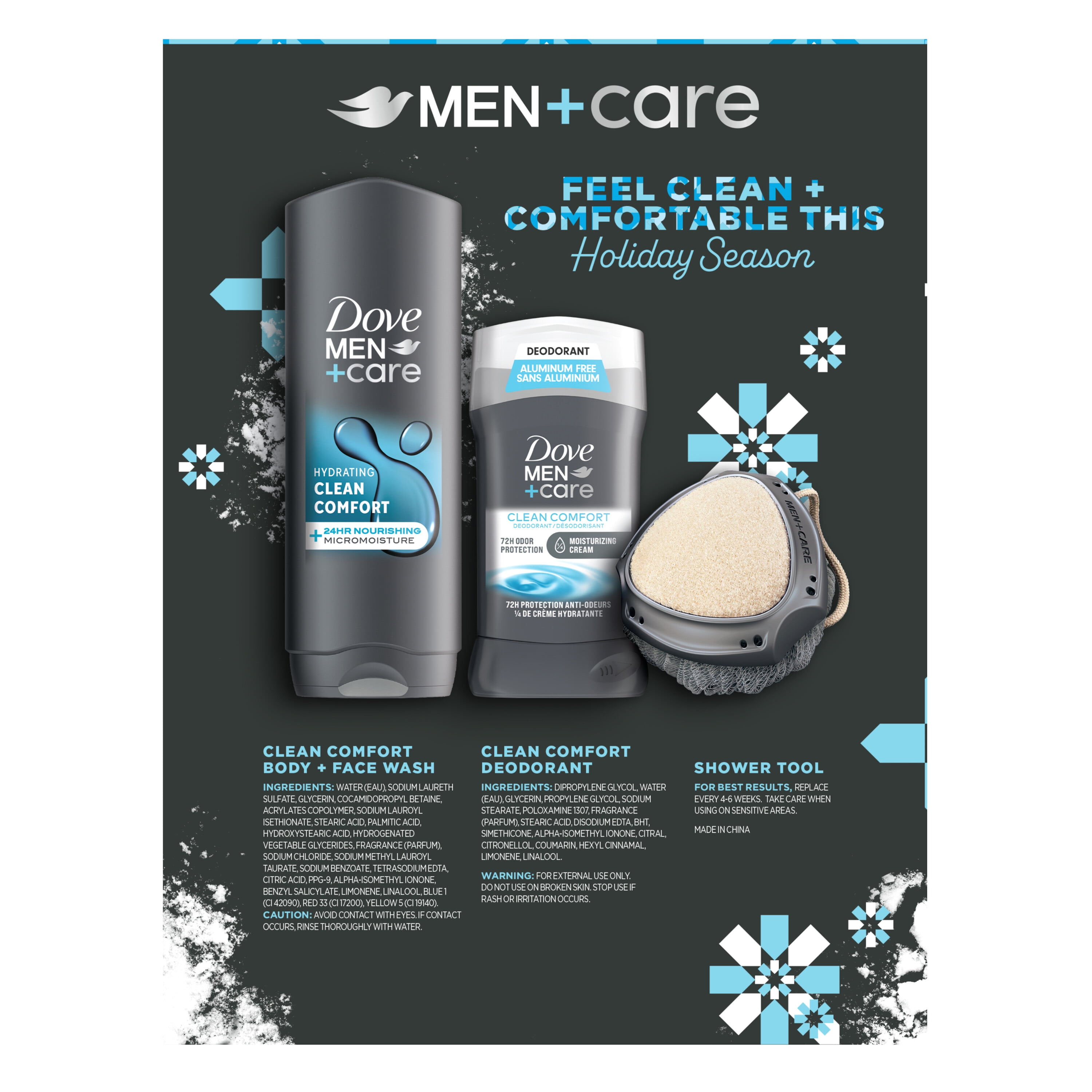 Dove Men+Care Clean Comfort 6本セット Dove Men+Care Clean Comfort Men's Holiday Gift Set Body +
