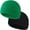 Black+ Green, variant on 2 Pack Winter Short Plain Roll-up Edge Knitted Skullcap, Wool Fisherman Beanies for Men, Knit Short Watch Cap Winter Warm Hats