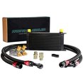 thumbnail image 1 of PIT66 19 Row AN10 Thermostat Adaptor Engine Transmission Racing Oil Cooler Kit Universal, 1 of 4