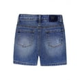 thumbnail image 4 of KIDSCOOL SPACE Little Girls Boys Jeans Shorts,Ripped Simple Design Cute Summer Denim Pants,Deep Blue,4-5 Years, 4 of 5