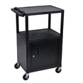 thumbnail image 2 of LUXOR LE34C-B 34"H AV Cart - Three Shelves Cabinet, 2 of 2