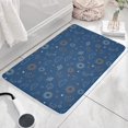 thumbnail image 3 of Sun Moon Cloud Star Pattern Flannel Non Slip Door Rugs,Washable Door Mats Indoor,Decorative Door Mats,Dirt-Resistant and Absorbent Doormat for Entrance,Bedroom,Kitchen,Bathroom,31.5x17in(80x43cm), 3 of 4