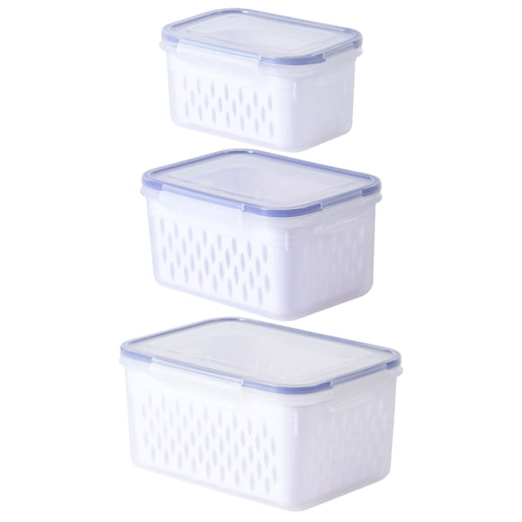unbranded 3Ud Para Y Verduras Con Canasta Removible Color Azul