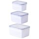 thumbnail image 1 of IFANLANDOR 3Ud Contenedores Para Verduras Con Canasta Desmontable Y Material PP Color Azul, 1 of 8