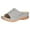 Gray, variant on GERsome Women's Slip On Slippers, Indoor/Outdoor Retro Breathable Hollow Out Open Toe Wedge Sandals Thick Bottom Casual Sandals