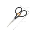 thumbnail image 2 of IFANLANDOR Eyelashes Trimming Scissors Black Stainless Steel Embroidery Thread Cutting 1Set For Crafting, 2 of 8