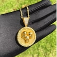 thumbnail image 4 of Dubss Iced Out Skull Circle Necklace Pendant for Men Micro Pave Zirconia Cubic Hip Hop Jewlry, 4 of 5
