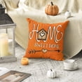 thumbnail image 6 of Sm:)e Fall Pumpkin Home Sweet Home Orange Throw Pillow Covers, 18 x 18 Inch Seasonal Autumn Bless Our Home Decorations for Sofa Couch Set of 4, 6 of 8