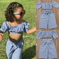 thumbnail image 4 of Toddler Kids Baby Girl Clothes Summer Outfits Set - 2 pcs, 4 of 7