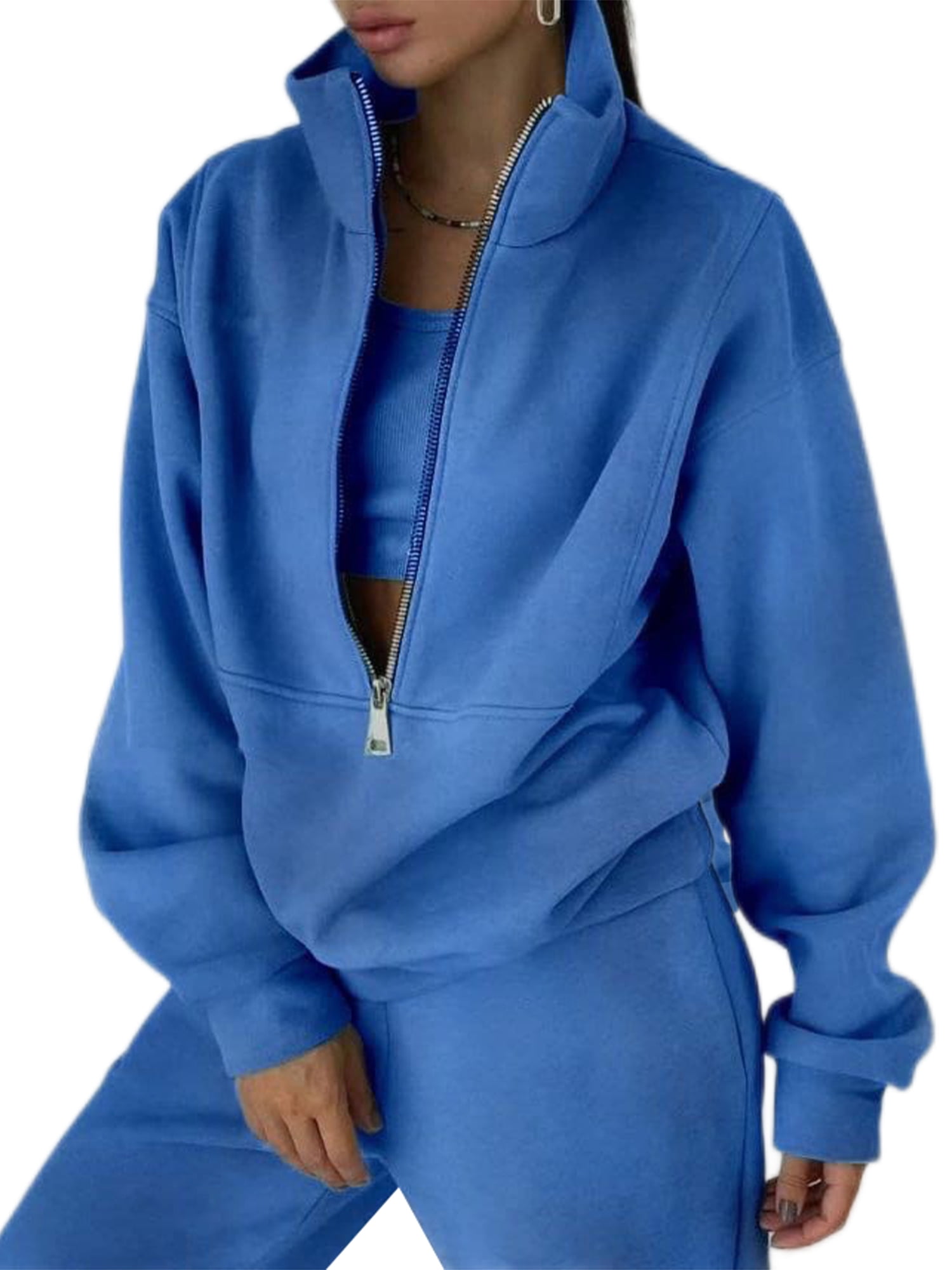 Bomotoo 2 Piece Sweatsuit for Women Loungewear Tracksuit Sweatshirt and