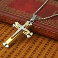 thumbnail image 3 of Unisex Stainless Steel Pendant Necklace Chain for Men Durable Modern Jewelry Accessory with Secure Clasp Design, 3 of 7