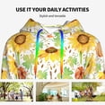 thumbnail image 4 of Kdxio Autumn Theme Print Womens Oversized Hoodies Sweatshirts Hooded Pullover Tops Sweaters Casual-XX-Large, 4 of 7