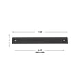 thumbnail image 3 of GlideRite 7-1/4 in. Squared Backplate 6-5/16 in. 160mm Center-Center, Matte Black, 3 of 3