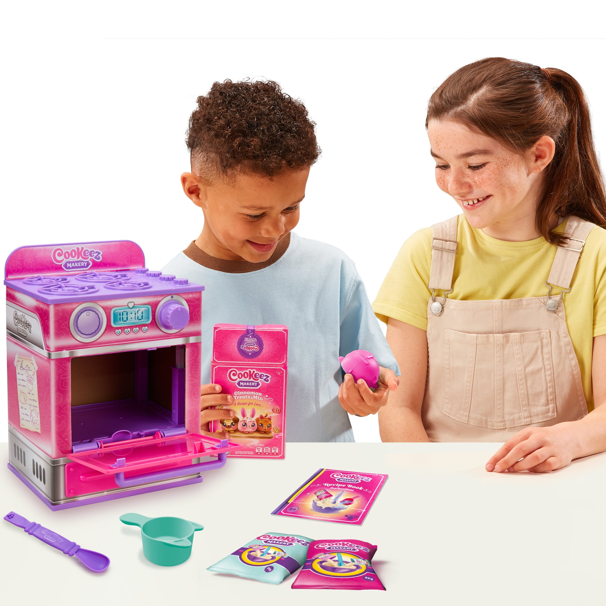 Cookeez Makery Cinnamon Treatz Pink Oven, Scented, Interactive Plush,  Styles Vary, Ages 5+ 
