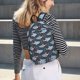 thumbnail image 5 of Disketp Shark Wearing Swim Ring Mochila de Lona Estampada, Mochila Escolar de Viaje Ligera para Estudiantes y Portátil-Small, 5 of 5
