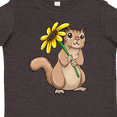 thumbnail image 4 of Inktastic Cute Chipmunk with Sunflower Boys or Girls Toddler T-Shirt, 4 of 5
