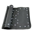 thumbnail image 2 of Dependable Industries Extra Large Soft Waffle Cushioned Texture PVC Foam Bathroom Tub Bath Mat Anti-Slip Black, 2 of 5