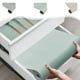 thumbnail image 1 of Forro para refrigerador 59x17.7 pulgadas antideslizante | Alfombrilla para estantes y cajones de cocina | Impermeable y fácil de limpiar | Alfombrilla para nevera cortable de plástico gris, verde, 1 of 6