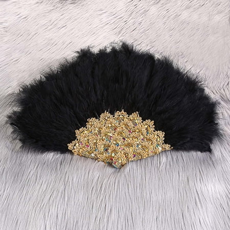 Wedding Bride Fan Folding Fan Decorative for Show Costume Decoration