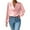 Pink, variant on WTXUE T-Shirts Long Sleeve, Drape Neck Shirts for Women's Blouse Ruffle Folds V-Neck Chiffon Shirt Loose Shirt Solid Casual Tops for Women Pink L