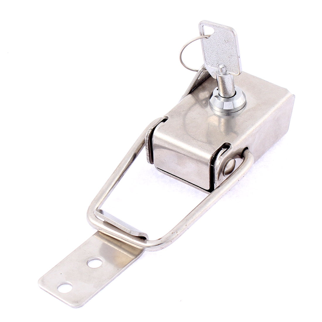 Stainless Steel Security Locking Toggle Latch Catch Hasp w Keys 