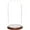Dark Wood Base, variant on Plymor 5.5 inch x 11 inch Glass Display Dome Cloche (Dark Wood Base)
