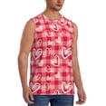 thumbnail image 2 of Balery valentine day with heart Camisetas sin mangas para hombre, absorbe la humedad y protege contra el mal olor.-Medium, 2 of 7
