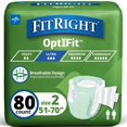 thumbnail image 1 of Pañales para adultos FitRight de alta absorción L/XL/2XL, 80 unidades, 1 of 8