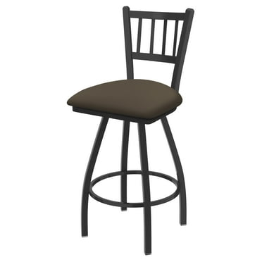 XL 810 Contessa 30" Swivel Bar Stool with Pewter Finish and Canter Earth Seat
