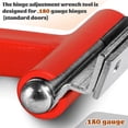 thumbnail image 3 of Graflsoa Heavy-Duty Commercial Door Hinge Adjuster Tool - Red & Black Steel Hinge Bender for .180 Gauge, Quick Fix for Sagging & Misaligned Doors, 3 of 6