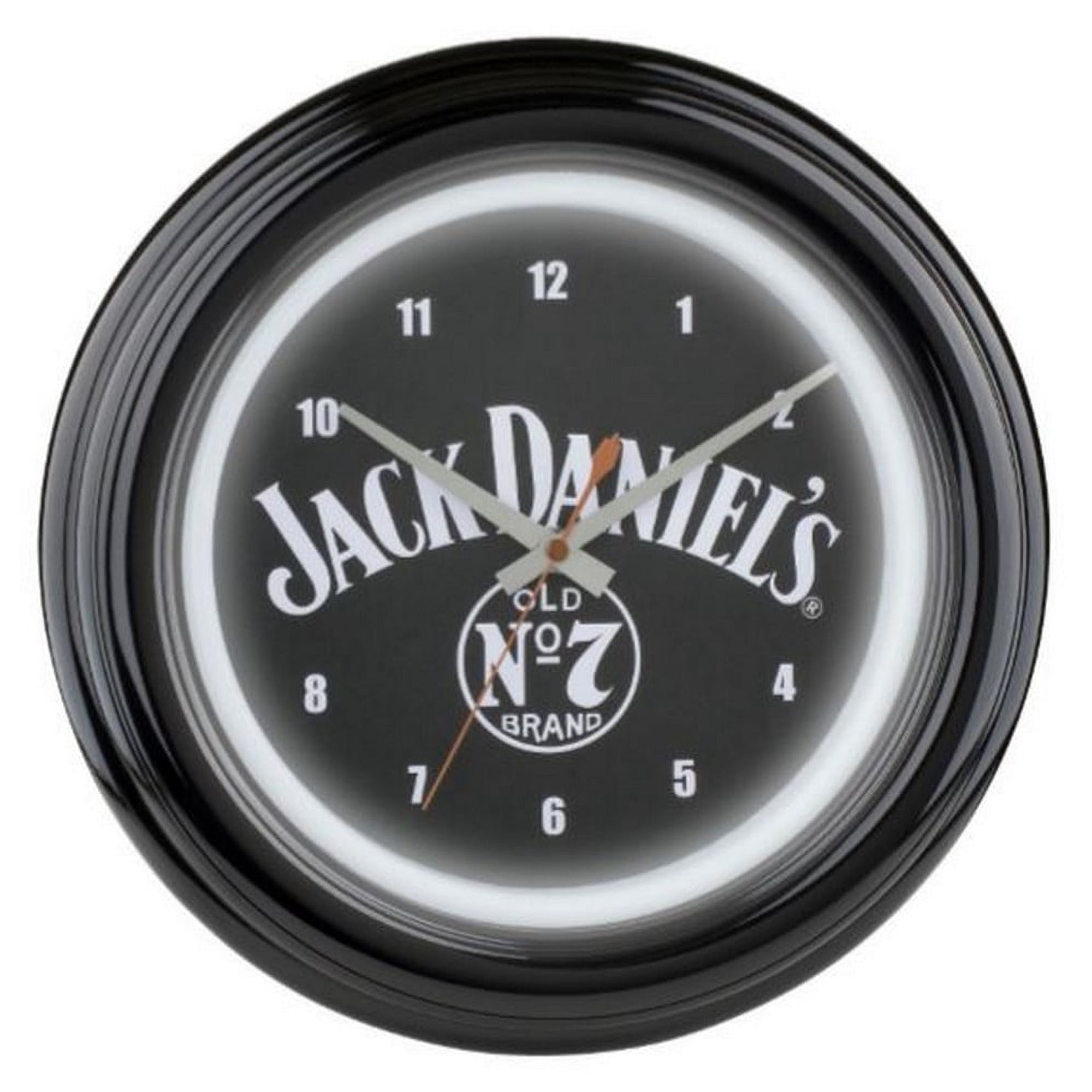 Jack Daniels Old No. LED Light Wall Clock Analog Whiskey Bar 12 . 5 " Plastic Black Jack Daniels Old No. LED Light Wall Clock Analog Whiskey Bar 12 . 5 " Plastic Black 2747 fa 3 e