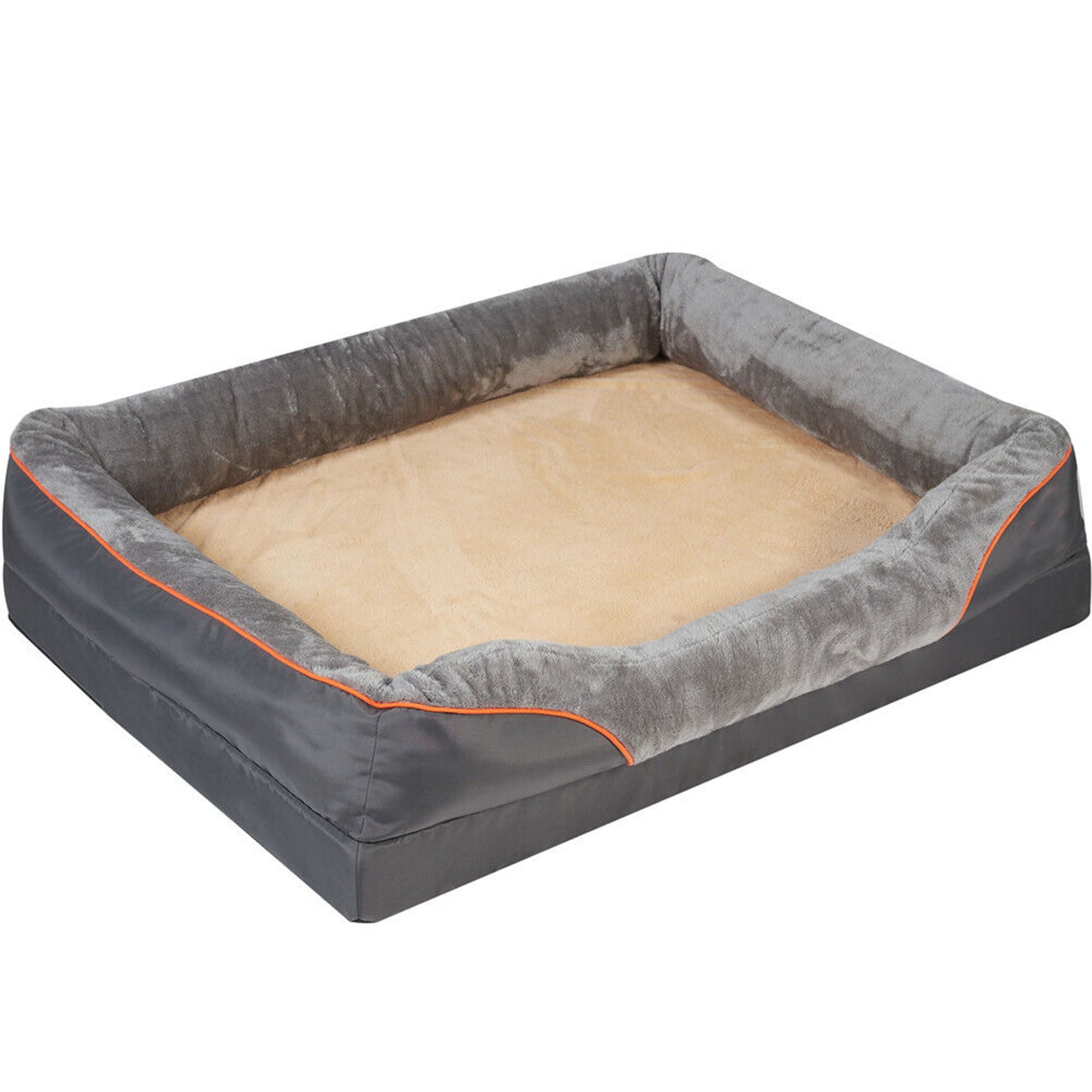 YouLoveIt Large Dog Bed Orthopedic Foam Pet Bed Pet Mattress Comfortable and Warming Bed Orthopedic Bolster Couch Pet Bed