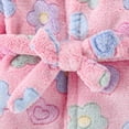 thumbnail image 6 of NOLDARES Boys Girls Robe Kids Flannel Hooded Bathrobe Sleepwear Pajamas Toddler Soft Plush Robes Baby Gifts,Sky Blue,3-4 Y, 6 of 9