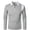 Gray, variant on Workout Shirts for Casual Solid Turn Down Long Sleeve Pullover Zipper Top Gift for Your Boyfriend Husband Dad