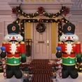 thumbnail image 2 of 6 Ft. Red Fabric Inflatable Nutcracker, 2 of 6