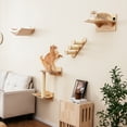 thumbnail image 2 of Gymax Cat Wall Shelves w/ Hammock 2-step Cat Tree Perch Non-slip Carpet Mat for Indoor, 2 of 10