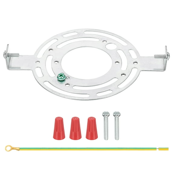 Uxcell 5.7" Universal Light Fixture Mounting Bracket Kit, Light Crossbar Round Ceiling Plate with Screw for Wall Light Ceiling Light Pendant Chandelier