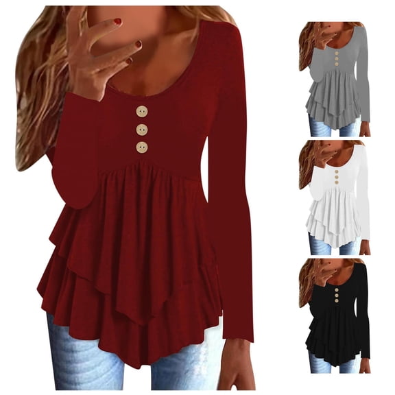 HCYSFG Womens Plus Size Solid Color Tank Tops Scoop Neck Sleeveless Button Detail Casual Shirts Loose Fit Summer Tees
