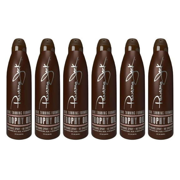 Panama Jack Trophy Suntan Oil - Contains No Sunscreen Protection (0 SPF), Light Formula with Exotic Oils, Aloe and Cocoa Butter, Tropical Fragrance, 5.5 OZ (Pack of 6)