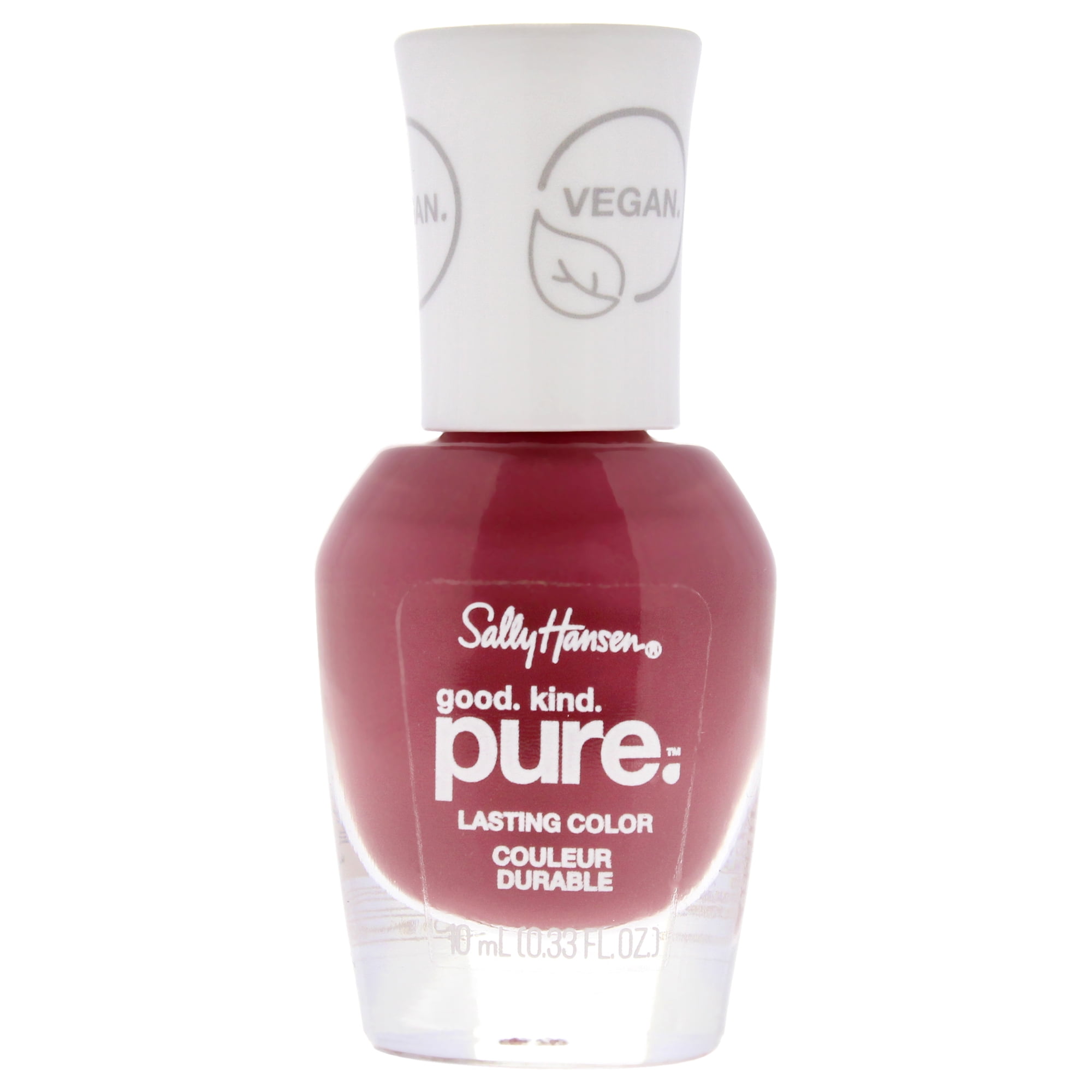 (2 pack) Sally Hansen Good.Kind.Pure. Vegan Nail Polish, Eco-Rose, 0.33 oz, Clean Nail Polish