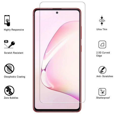 For Samsung Galaxy Note 10 Lite / A81 3D-Touch Layer 2.5D Round Edge 9H Ultra-Clear Tempered Glass Screen Protector