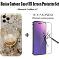 thumbnail image 2 of Funda De Dibujos Animados Para Iphone 14 Pro Max 6.7 "con Protector De Pantalla HD, Minnie Mouse Con Correa De Soporte Para Teléfono Celular Quicksand Suave Tpu Protector A Pru, 2 of 5