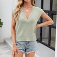 thumbnail image 4 of Levmjia Womens V Neck Button Down Sweater Casual Long Sleeve Knit Tops Loose Fit Summer Spring Fall Winter Comfortable Breathable Nylon Blouse for Daily Wear, 4 of 9