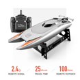 thumbnail image 2 of QualitChoice 2.4G Radio Remote Control Boat High Speed Rowing 7.4V 650mAH Dry Battery Dual Motor Rc Boat Toys Kids Birthday Gift Silver Grey, 2 of 6