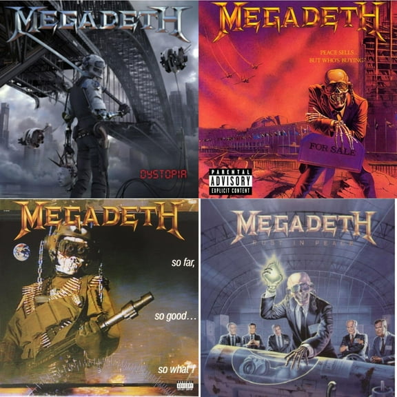 Dystopia & Peace Sells But Who's Buying & So Far So Good So What & Rust In Peace [LP Vinyl Bundle]