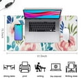 thumbnail image 5 of Pink Flowers with the Blue Leaves Mouse Pads Pad Mouse Waterproof Washable for Office Home Work Gaming Table Tables Mousepads Rubber Base Mousepad with Stitched Edges 35.4x15.7inches, 5 of 7