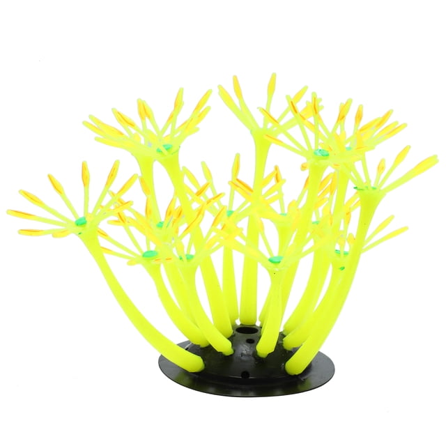 Acuario Simulación Coral Girasol Unique Bargains Silicona Amarillo 2'x4'