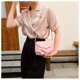 thumbnail image 1 of Bolso de hombro para mujer Bolso bandolera de cuero PU Bolso bandolera elegante con cadena (Rosa), 1 of 7