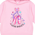 thumbnail image 3 of Inktastic I Love Ballet Slippers Toddler Hoodie, 3 of 4