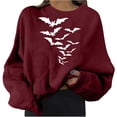 thumbnail image 1 of Meichang Chandail en Molleton Surdimensionné pour Femmes Chandail en Molleton Graphique de Noël Manches Longues Col Rond Pull Automne Hiver Coupe Ample Chandail en Molleton de Noël, 1 of 5